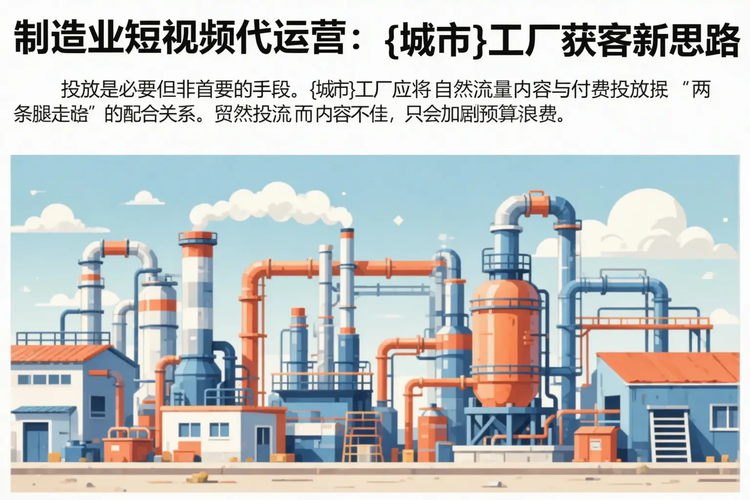 制造业短视频代运营：错那工厂获客新思路